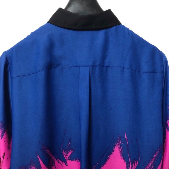 ANNE KLEIN | Multicolour Long Sleeve Blouse | Size 16 - Picture 9 of 16